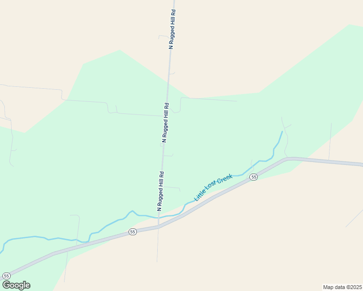 map of restaurants, bars, coffee shops, grocery stores, and more near 2535 North Rugged Hill Road in Casstown