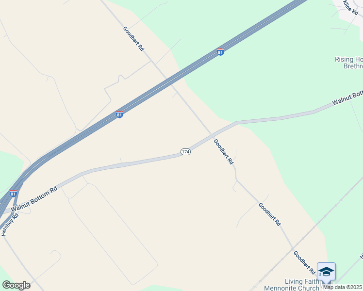 map of restaurants, bars, coffee shops, grocery stores, and more near 321 Walnut Bottom Rd in Shippensburg