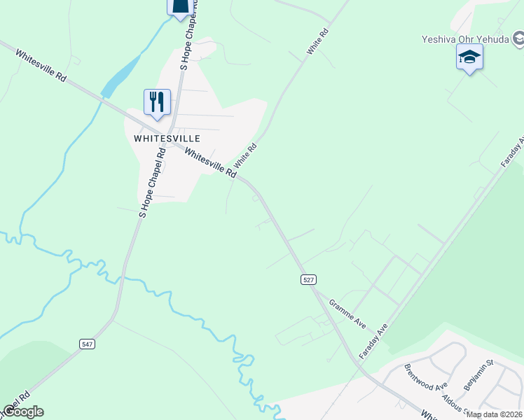 map of restaurants, bars, coffee shops, grocery stores, and more near 398 Whitesville Road in Jackson Township