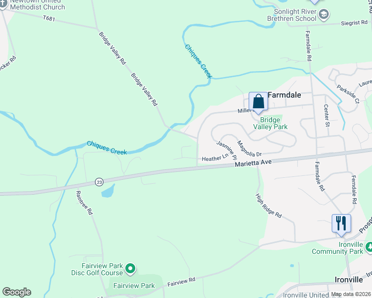 map of restaurants, bars, coffee shops, grocery stores, and more near 4301 Marietta Avenue in Columbia