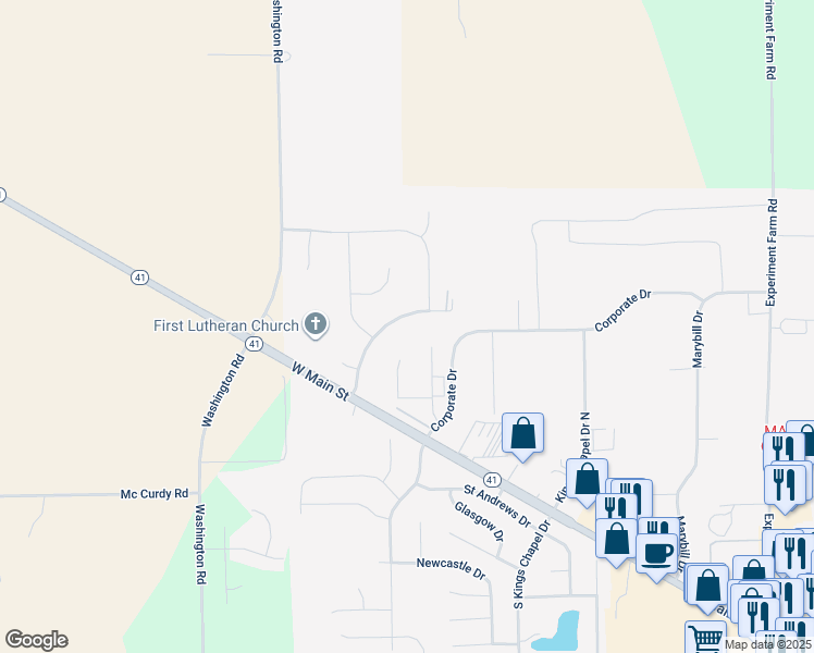 map of restaurants, bars, coffee shops, grocery stores, and more near 155 Carriage Crossing Way in Troy