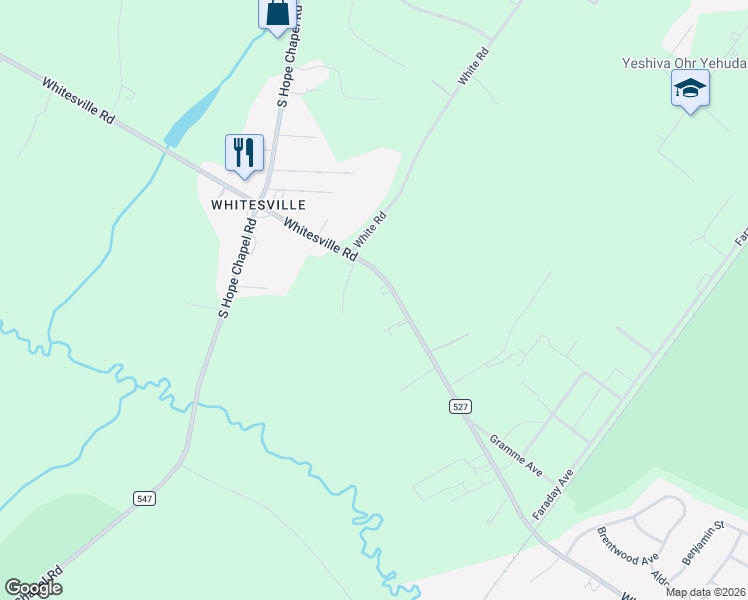 map of restaurants, bars, coffee shops, grocery stores, and more near 398 Whitesville Road in Jackson Township