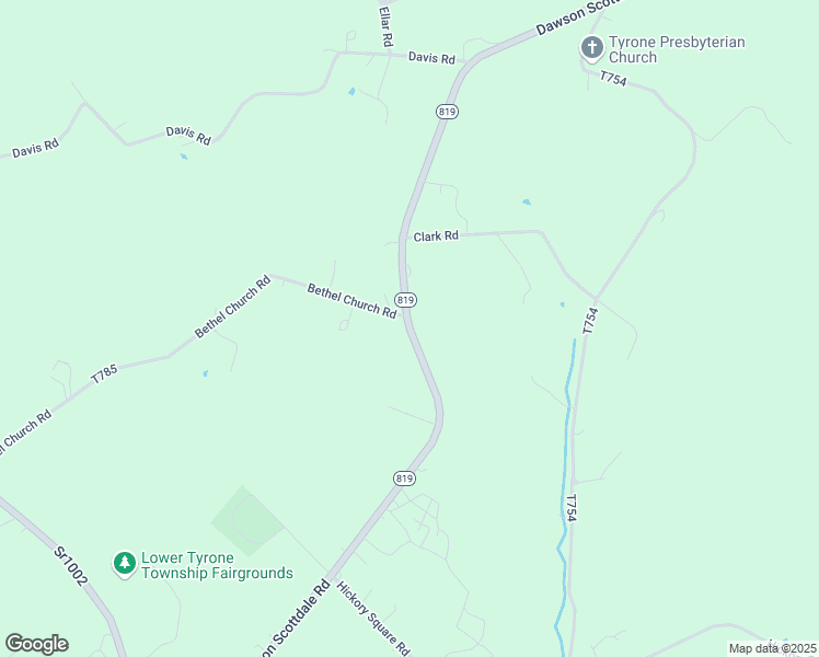 map of restaurants, bars, coffee shops, grocery stores, and more near Dawson Scottdale Road in Fayette County