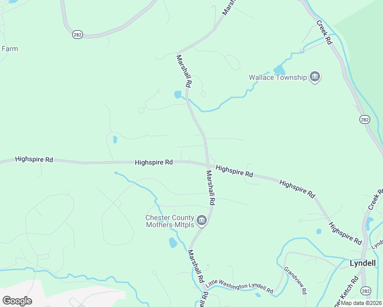 map of restaurants, bars, coffee shops, grocery stores, and more near 211 Highspire Road in Glenmoore