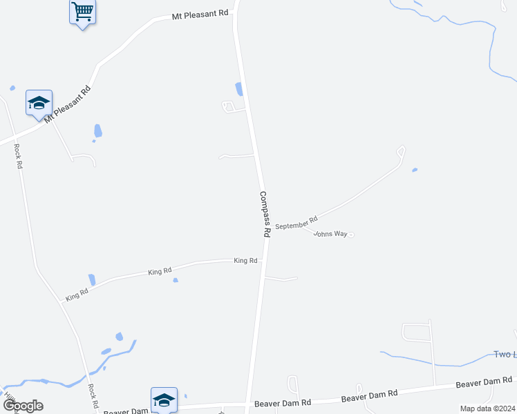 map of restaurants, bars, coffee shops, grocery stores, and more near 2261 Compass Road in Honey Brook