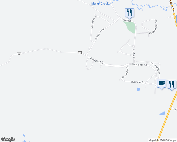 map of restaurants, bars, coffee shops, grocery stores, and more near 490 Elk Track Circle in Granby