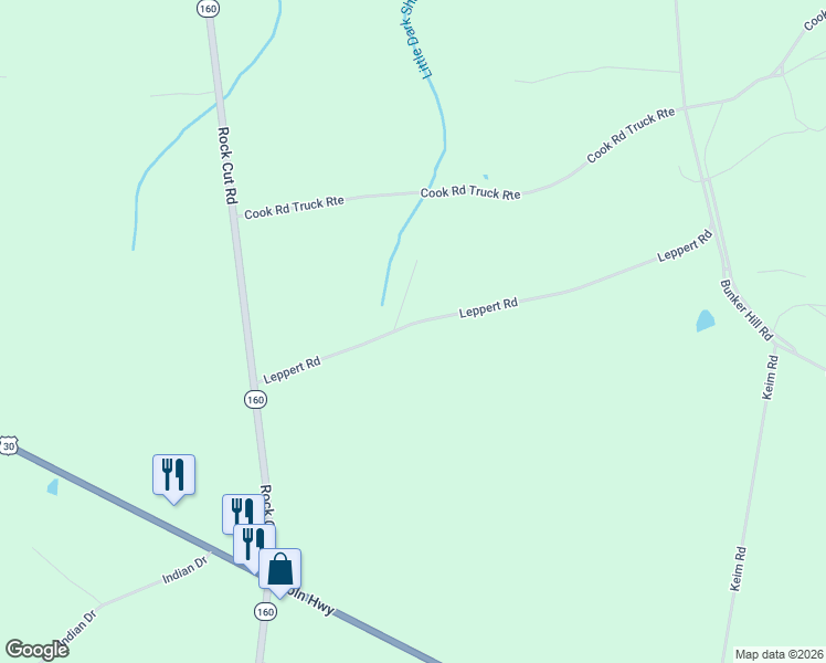 map of restaurants, bars, coffee shops, grocery stores, and more near 239 Leppert Road in Central City
