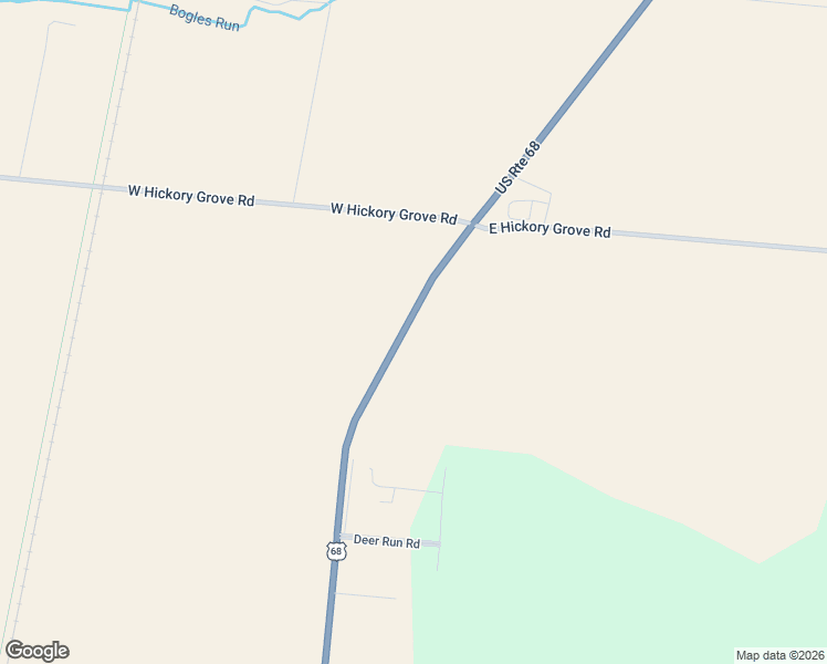map of restaurants, bars, coffee shops, grocery stores, and more near 3284 U.S. 68 in Urbana