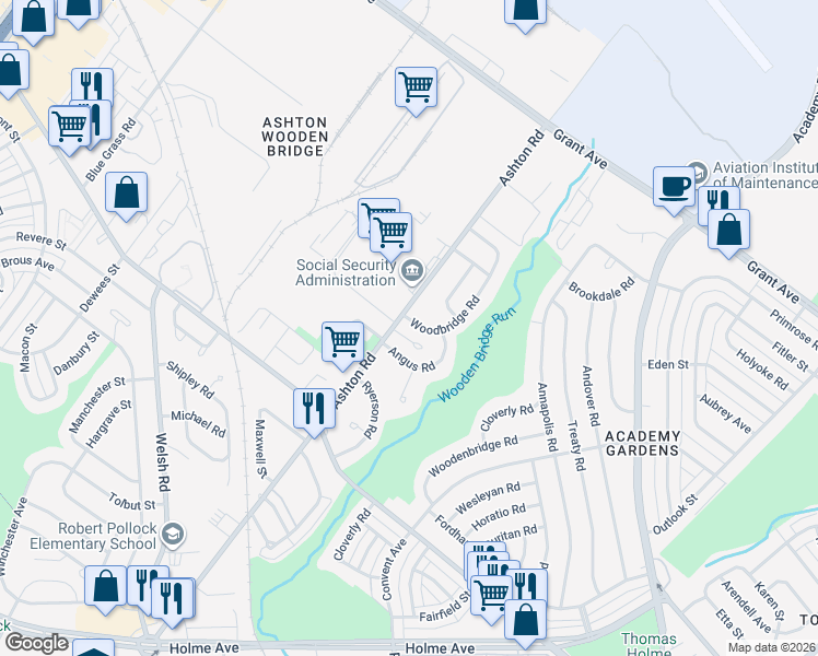 map of restaurants, bars, coffee shops, grocery stores, and more near in Philadelphia