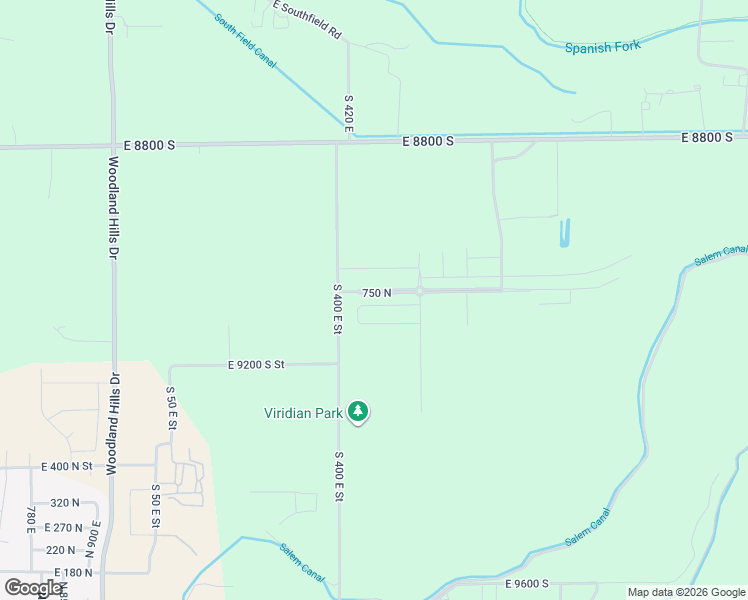 map of restaurants, bars, coffee shops, grocery stores, and more near 1489 East 720 North in Spanish Fork