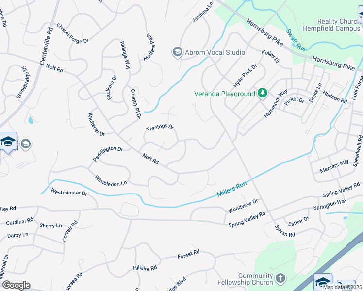 map of restaurants, bars, coffee shops, grocery stores, and more near 142 Pinnacle Point Drive in Lancaster