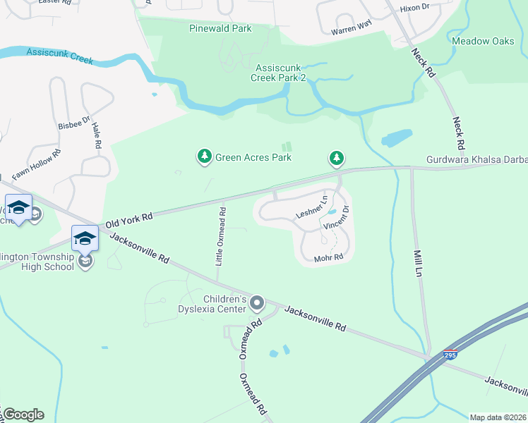 map of restaurants, bars, coffee shops, grocery stores, and more near 39 Vincent Drive in Burlington