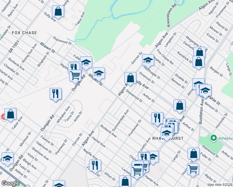map of restaurants, bars, coffee shops, grocery stores, and more near in Philadelphia