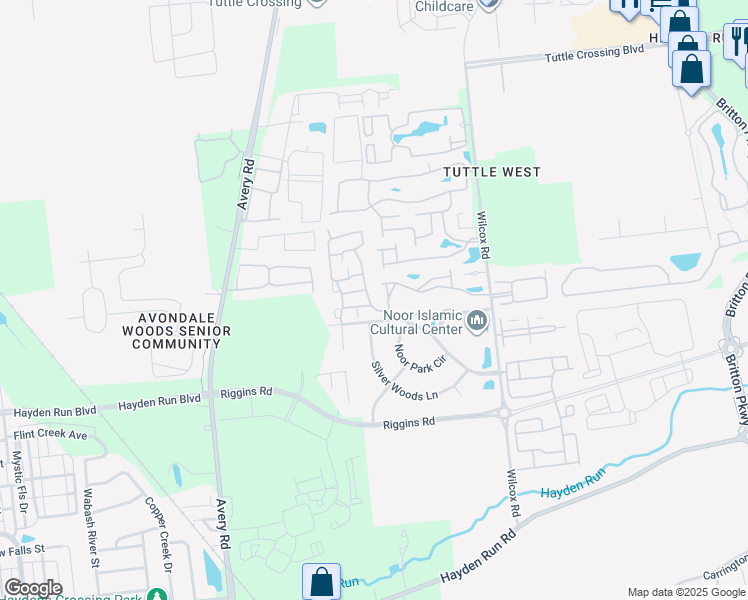 map of restaurants, bars, coffee shops, grocery stores, and more near 5068 Vinington Place in Dublin