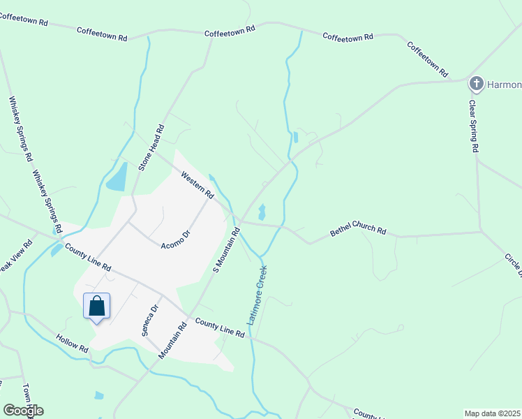 map of restaurants, bars, coffee shops, grocery stores, and more near 3 Bethel Church Road in Dillsburg