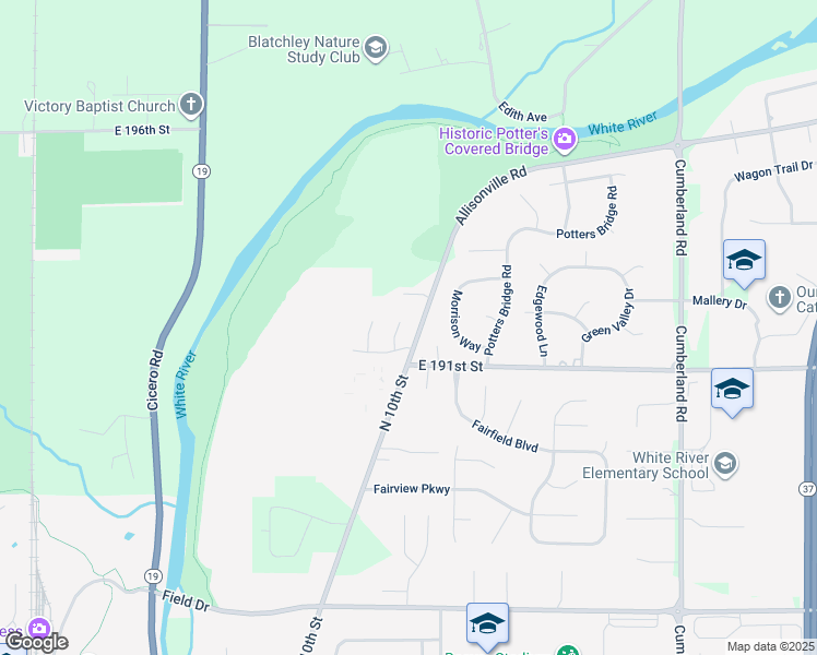 map of restaurants, bars, coffee shops, grocery stores, and more near 19142 Welkin Court in Noblesville