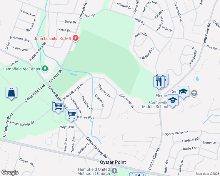 map of restaurants, bars, coffee shops, grocery stores, and more near 809 Kingsway Drive in Lancaster