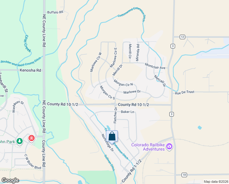 map of restaurants, bars, coffee shops, grocery stores, and more near 79 Morgan Circle South in Erie