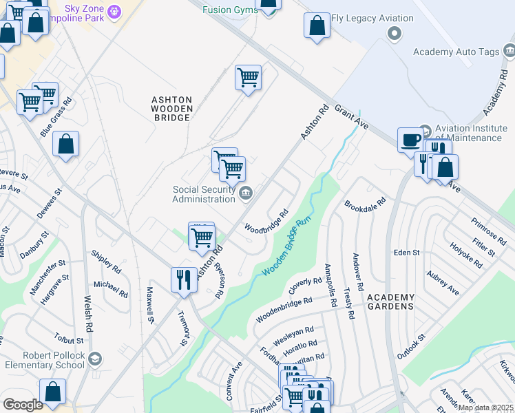 map of restaurants, bars, coffee shops, grocery stores, and more near in Philadelphia