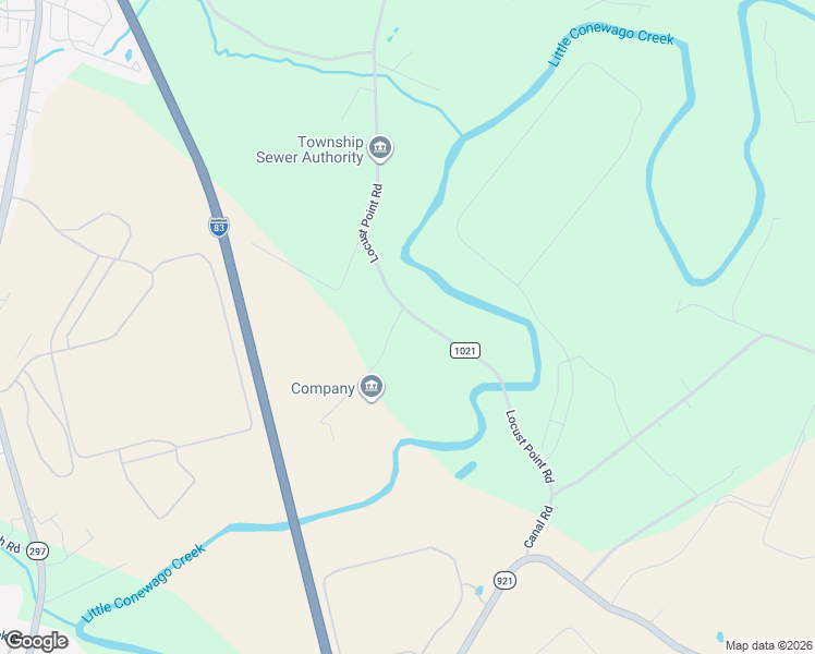 map of restaurants, bars, coffee shops, grocery stores, and more near 40 East Andes Road in York