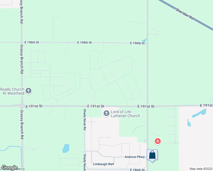 map of restaurants, bars, coffee shops, grocery stores, and more near 19255 Scofield Ridge Boulevard in Westfield