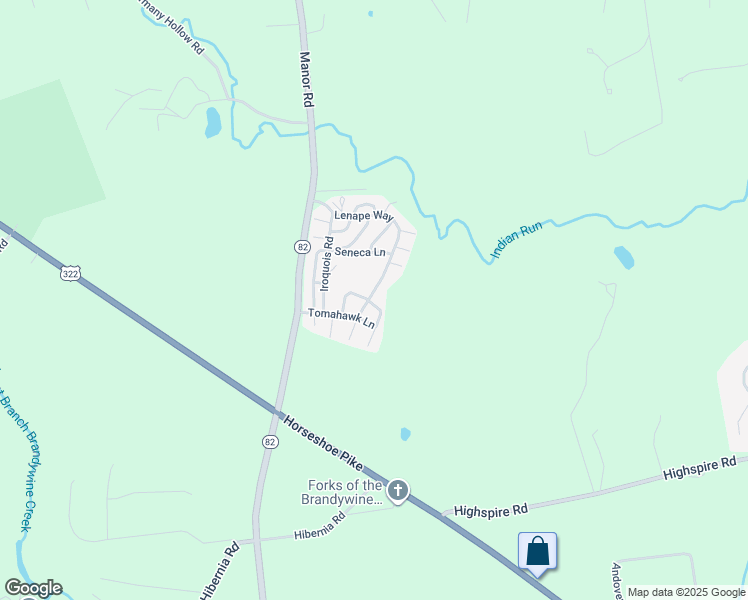 map of restaurants, bars, coffee shops, grocery stores, and more near 35 Lenape Way in Honey Brook