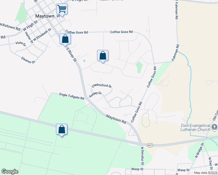 map of restaurants, bars, coffee shops, grocery stores, and more near 100 Chelmsford Drive in Marietta