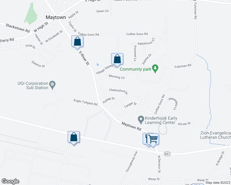 map of restaurants, bars, coffee shops, grocery stores, and more near 64 Chelmsford Drive in Marietta