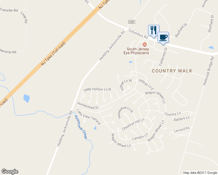 map of restaurants, bars, coffee shops, grocery stores, and more near 22 Deep Hollow Lane North in Mansfield