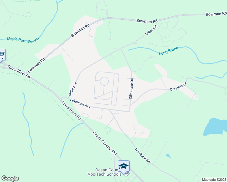 map of restaurants, bars, coffee shops, grocery stores, and more near 19 Judith Way in Jackson