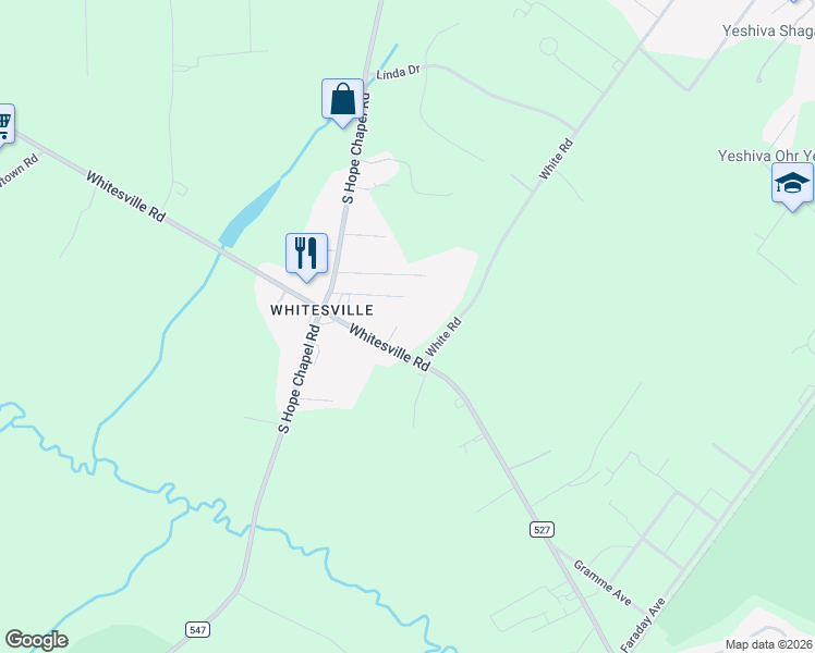 map of restaurants, bars, coffee shops, grocery stores, and more near 3 Zengel Court in Jackson Township