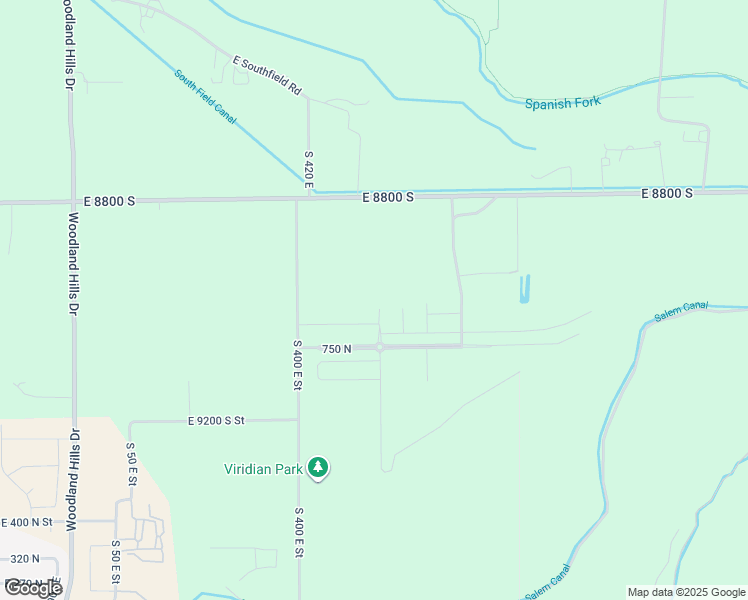 map of restaurants, bars, coffee shops, grocery stores, and more near 1586 East 920 North in Salem