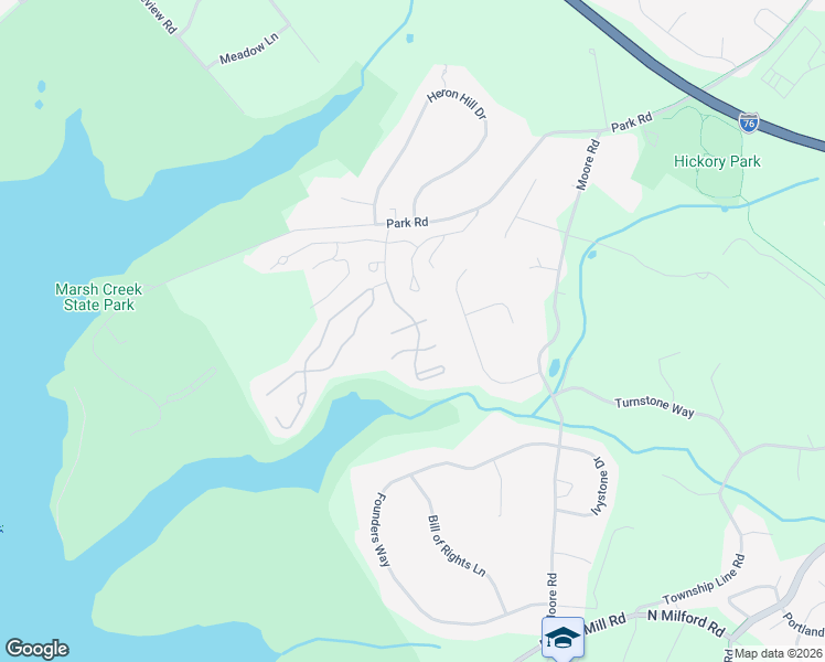 map of restaurants, bars, coffee shops, grocery stores, and more near 15 Killdeer Lane in Downingtown