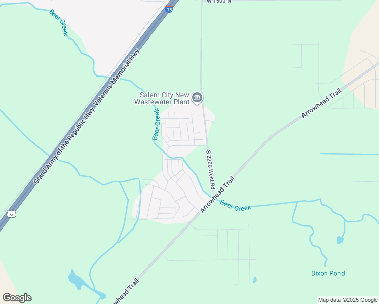 map of restaurants, bars, coffee shops, grocery stores, and more near 1304 East 1670 North in Benjamin