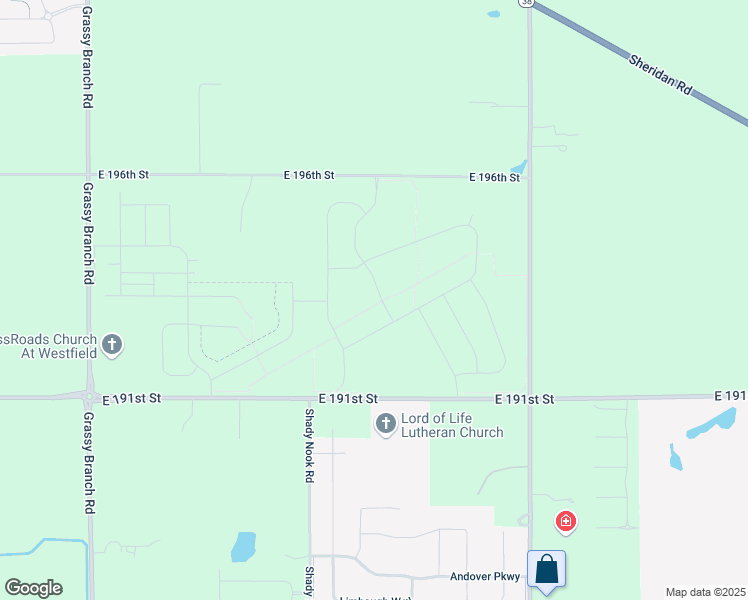map of restaurants, bars, coffee shops, grocery stores, and more near 19255 Scofield Ridge Boulevard in Westfield