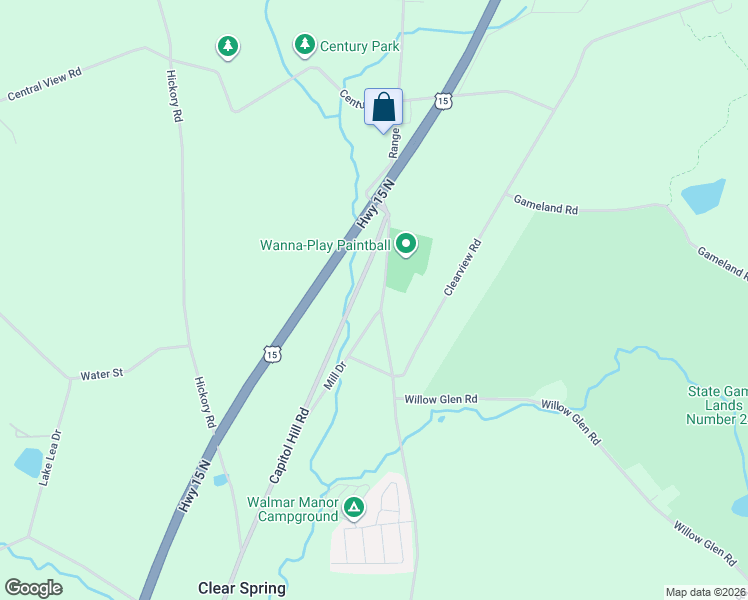 map of restaurants, bars, coffee shops, grocery stores, and more near 16 Franklin Church Road in Dillsburg