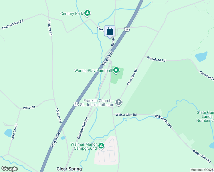 map of restaurants, bars, coffee shops, grocery stores, and more near 16 Franklin Church Rd in Dillsburg