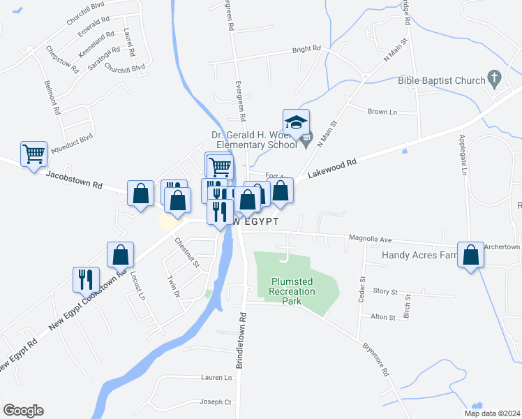 map of restaurants, bars, coffee shops, grocery stores, and more near in Plumsted