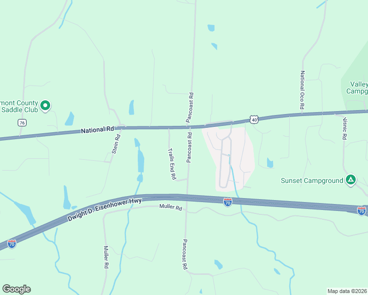 map of restaurants, bars, coffee shops, grocery stores, and more near 67174 Pancoast Road in Belmont