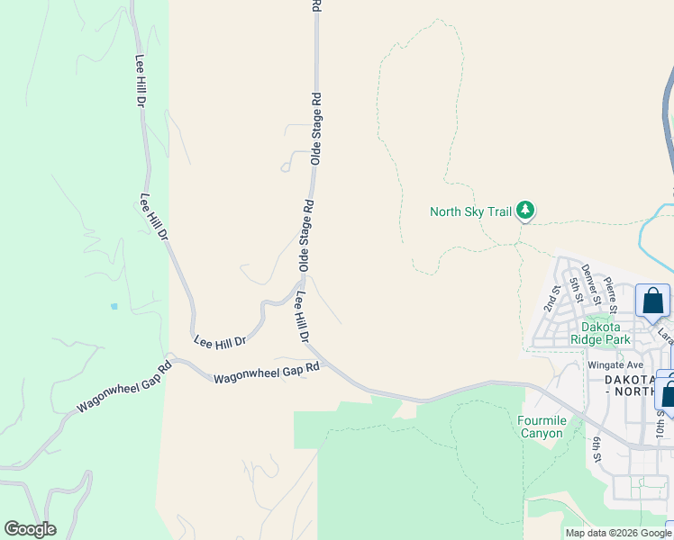 map of restaurants, bars, coffee shops, grocery stores, and more near 2337 Point of Pines Drive in Boulder