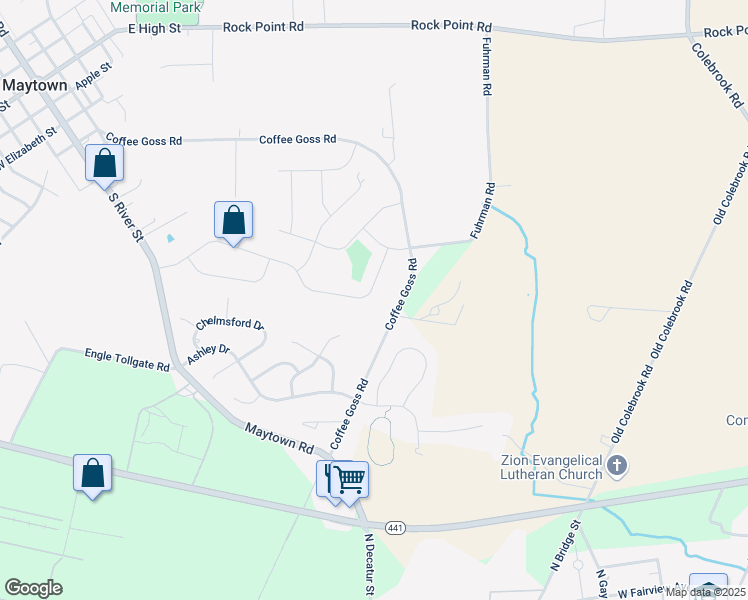 map of restaurants, bars, coffee shops, grocery stores, and more near 140 Village Square Drive in Marietta