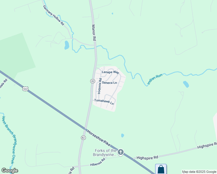 map of restaurants, bars, coffee shops, grocery stores, and more near 31 Ottawa Lane in Honey Brook