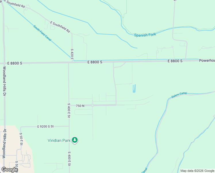 map of restaurants, bars, coffee shops, grocery stores, and more near 1709 East 920 North in Spanish Fork