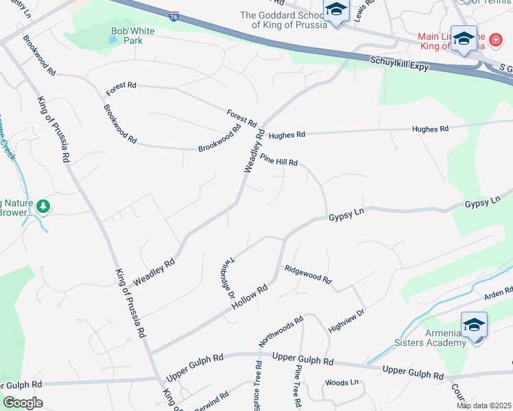map of restaurants, bars, coffee shops, grocery stores, and more near 731 Limehouse Road in Wayne