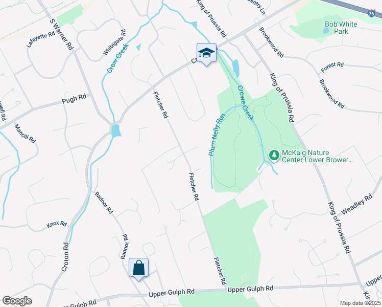 map of restaurants, bars, coffee shops, grocery stores, and more near 971 Stevens Lane in Wayne
