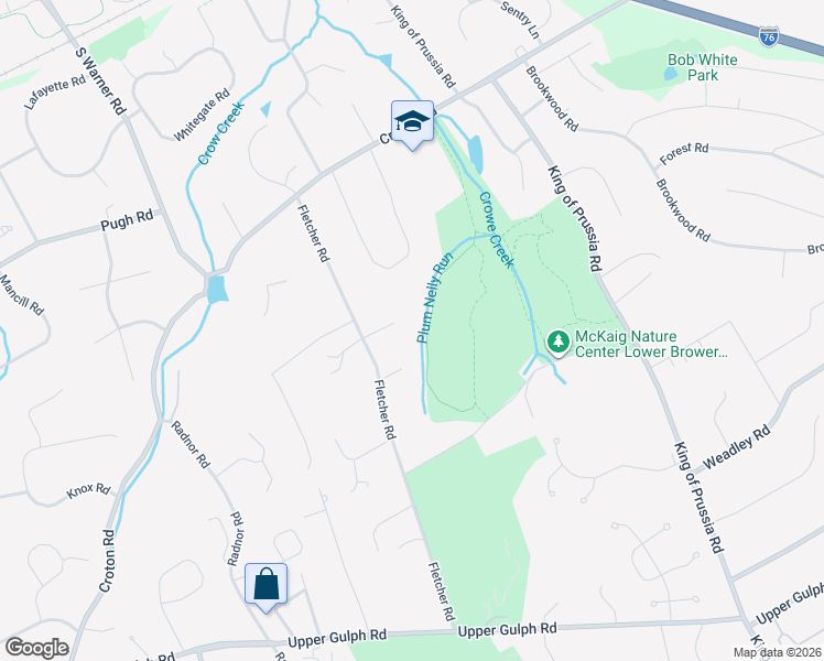 map of restaurants, bars, coffee shops, grocery stores, and more near Nancy Lang Trail - Yellow in Wayne