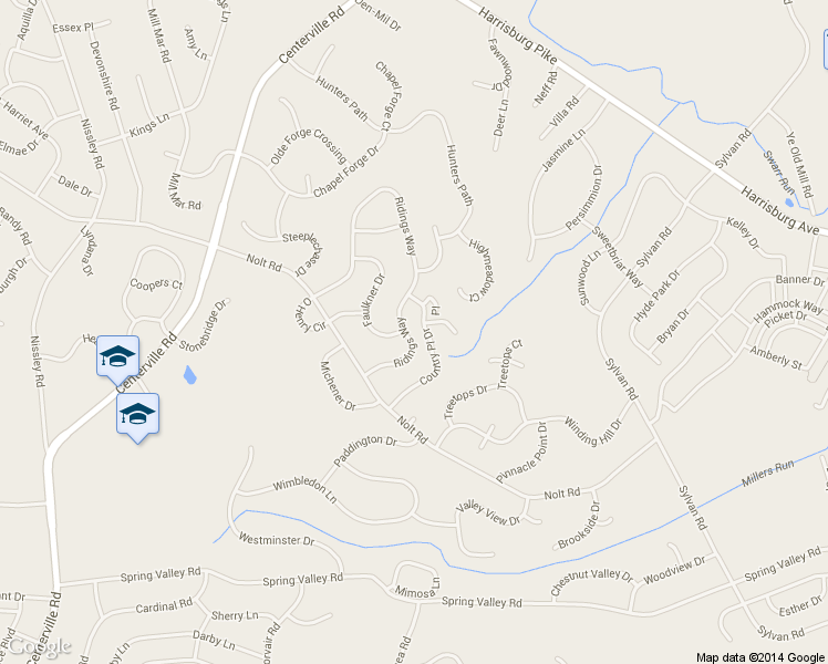 map of restaurants, bars, coffee shops, grocery stores, and more near 171 Ridings Way in Lancaster