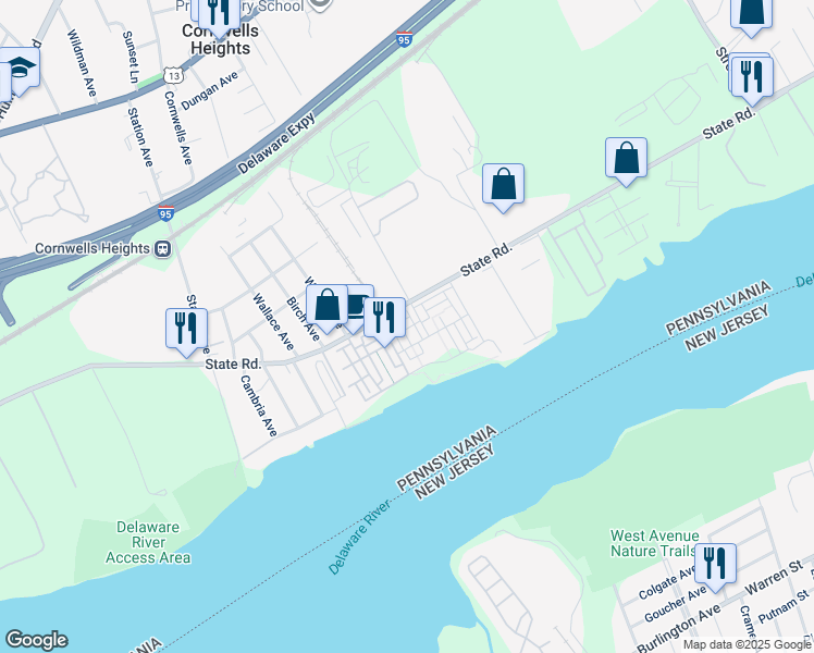 map of restaurants, bars, coffee shops, grocery stores, and more near 146 Fleet Court in Andalusia