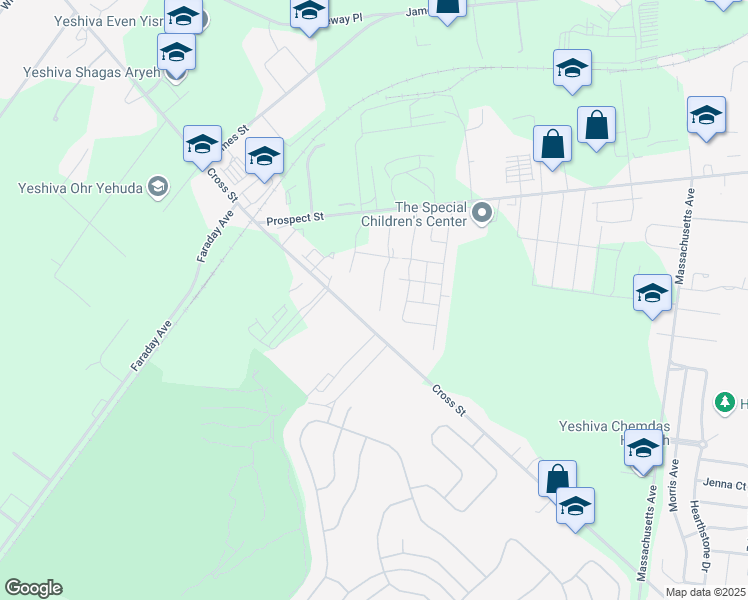 map of restaurants, bars, coffee shops, grocery stores, and more near 50 King David Drive in Lakewood