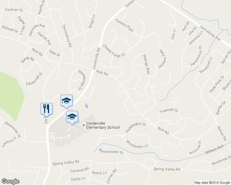 map of restaurants, bars, coffee shops, grocery stores, and more near 2842 O Henry Circle in Lancaster